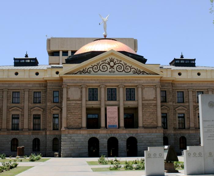 Photo of the Arizona State Capitol Building on a Sunny Day
